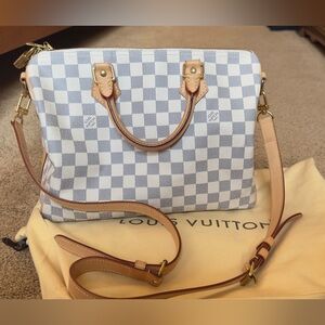Louis Vuitton Bandoliere Speedy 30 Azure